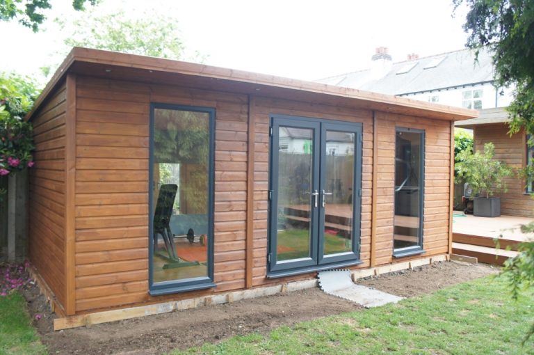 Premium Garden Gym Shed High Quality Contemporary Wooden Summerhouse