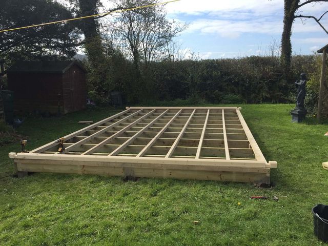 Building The Perfect Garden Log Cabin Base